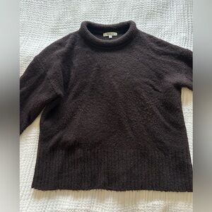 Madewell Dark Brown Turtleneck Sweater